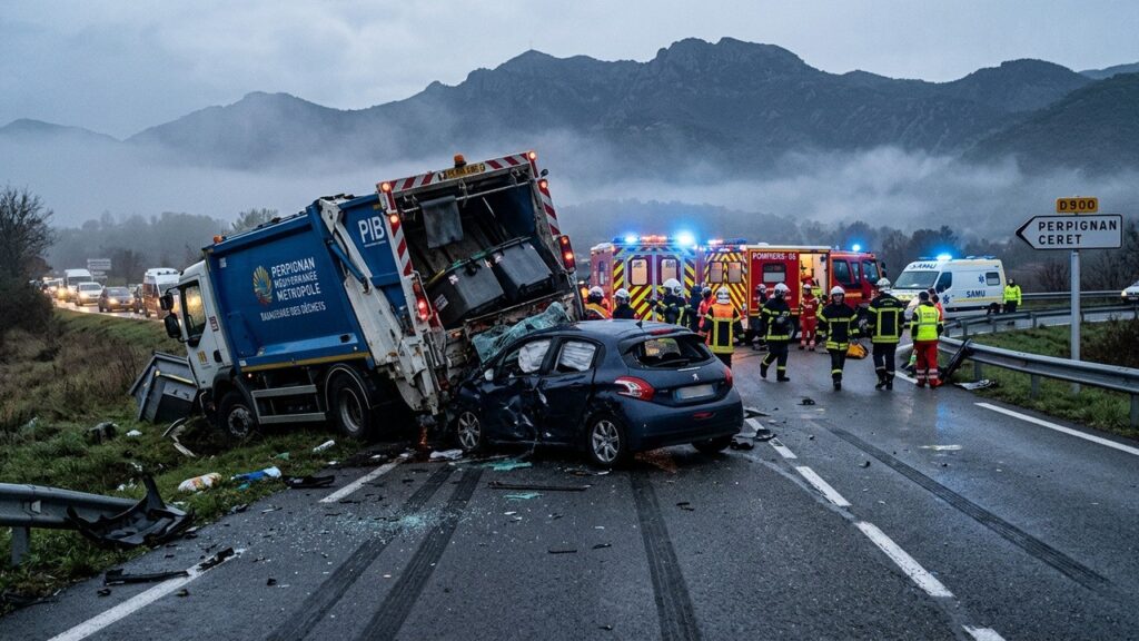 Accident Pyrénées-Orientales : Éboueur Gravement Blessé par Conducteur Ivre Sans Permis