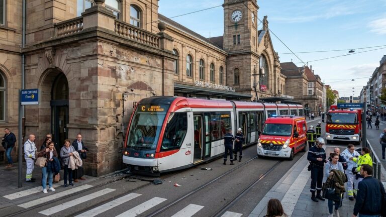 Accident Tram Strasbourg Gare : Deux Blessés Légers Après unFinalizing Strasbourg tram accident article in French Malaise