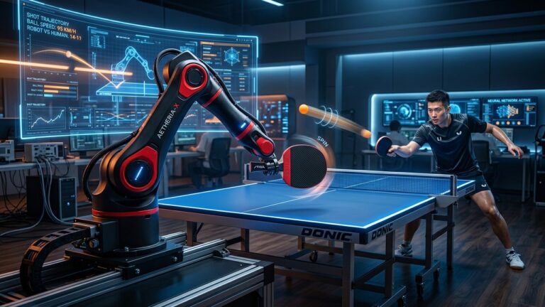 Ace : Le Robot IA de Sony Défie les Frères Lebrun au Ping-Pong