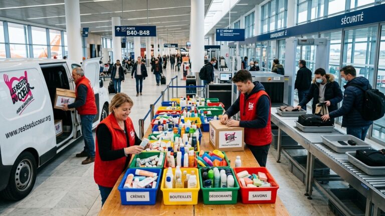 Aéroport de Beauvais : Produits Interdits et Valises Donnés aux Restos du Cœur