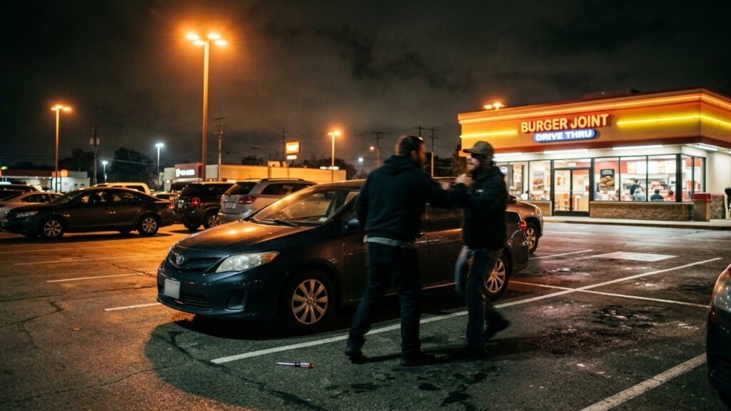 Agression au Tournevis sur le Parking d’un McDonald’s dans les Yvelines