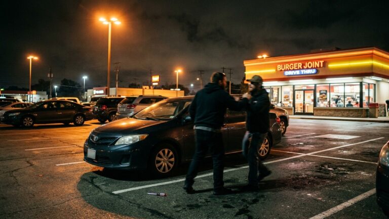 Agression au Tournevis sur le Parking d’un McDonald’s dans les Yvelines