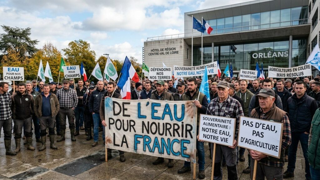 Agriculteurs à Orléans : Défense CrucGenerating blog article on farmers&rsquo; protest in Orléansiale de l&rsquo;Accès à l&rsquo;Eau