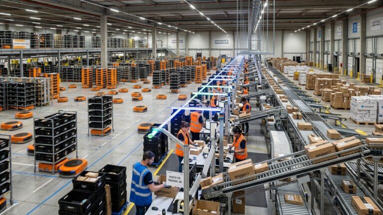 Amazon France : Plongée dans un Centre Logistique Géant avec Robots et Salariés