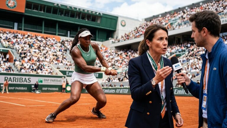Amélie Mauresmo Recadre un Journaliste sur le Physique de Loïs Boisson