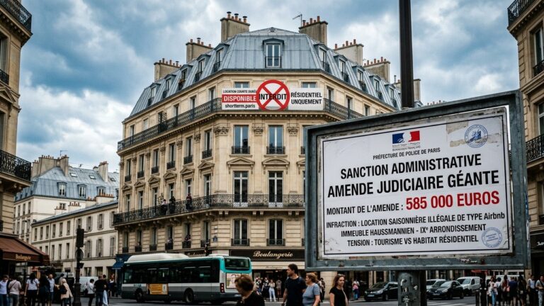 Amende Record à Paris : SCI Condamnée pour Meublés Touristiques Illégaux