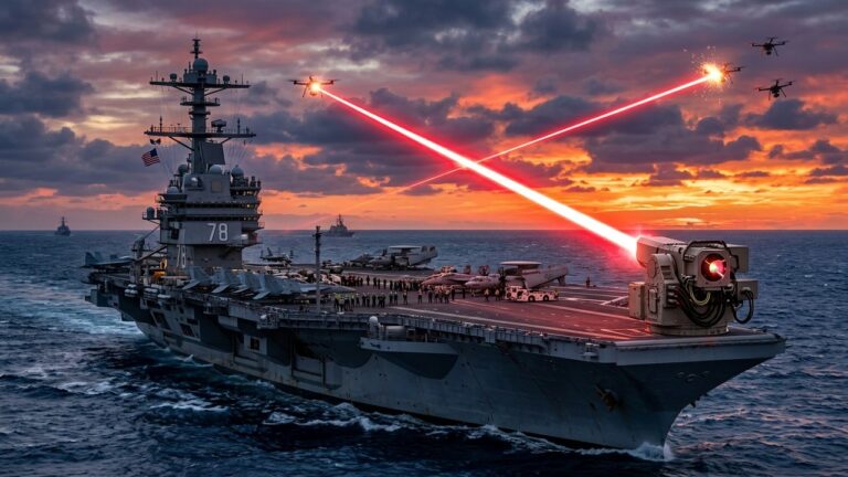 Armée US : Premier Laser Anti-Drones sur Porte-Avions