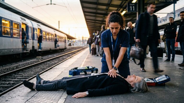 Arrêt Cardiaque en Gare : Une Inconnue Sauve une Vie