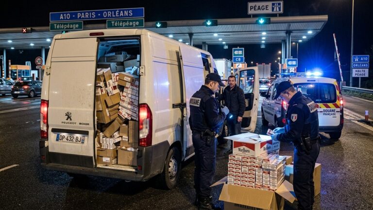 Arrêté sur l&rsquo;A10 avec 1 Tonne de Fausses Cigarettes : Condamné à 3 Ans