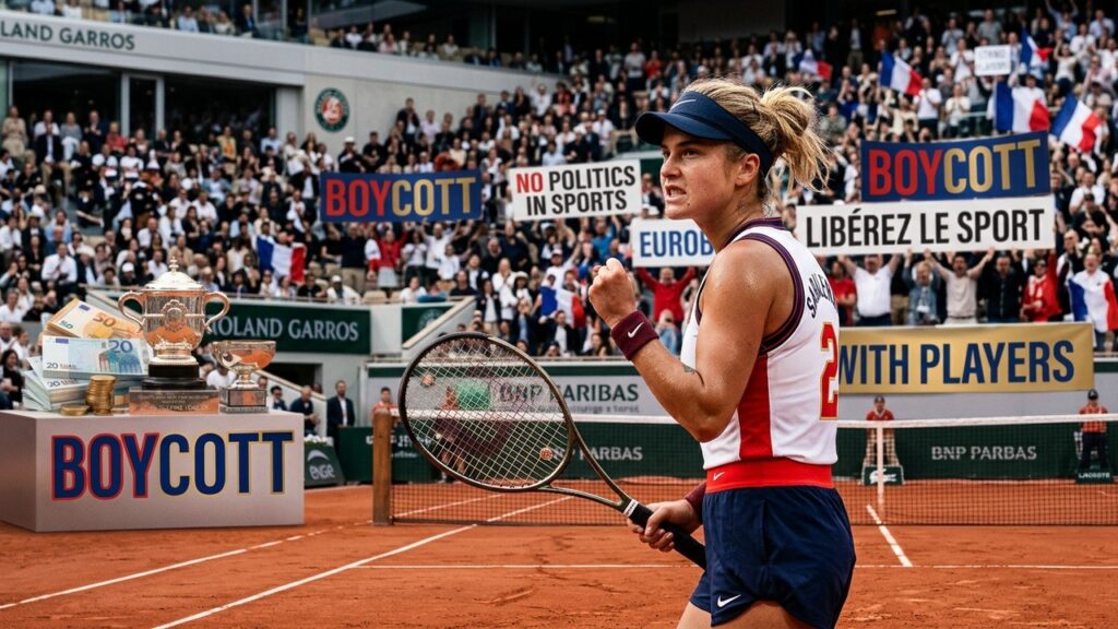 Aryna Sabalenka Menace Boycott Roland-Garros Grands Chelems