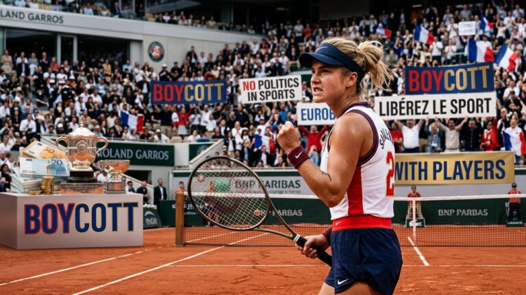 Aryna Sabalenka Menace Boycott Roland-Garros Grands Chelems