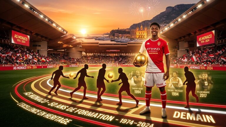 AS Monaco : 50 Ans de Formation d’Exception à Célébrer Contre Auxerre