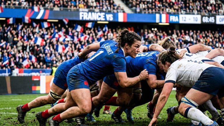 Assia Khalfaoui, Pilier Puissante des Bleues au Tournoi des Six Nations