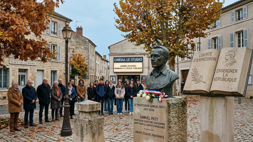 Attente Et Appréhension À Conflans Pour Le Film Sur Samuel Paty