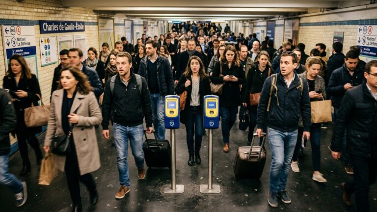 Attention aux Bornes Temporaires à Charles de Gaulle-Étoile