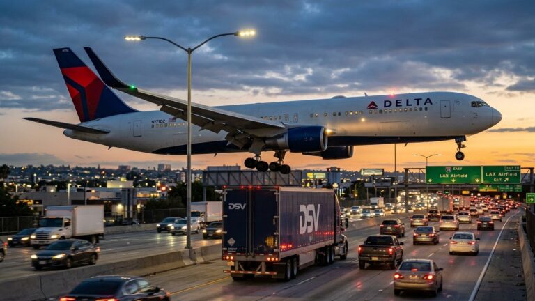 Avion Heurte Camion et Lampadaire à Newark : Incident Spectaculaire à l&rsquo;Atterrissage