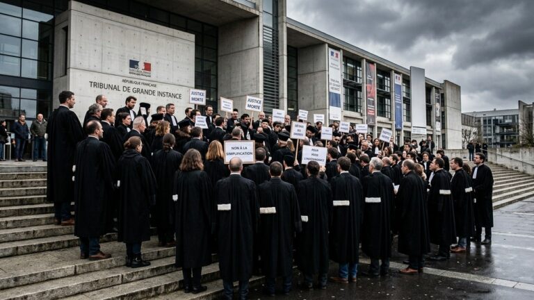 Avocats Essonne Protestent Contre Réforme Judiciaire SURE