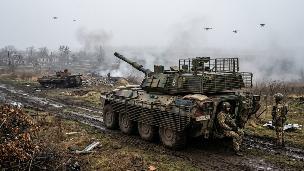 B1 Centauro en Ukraine : Portée Record de 11 km pour le Blindé Italien