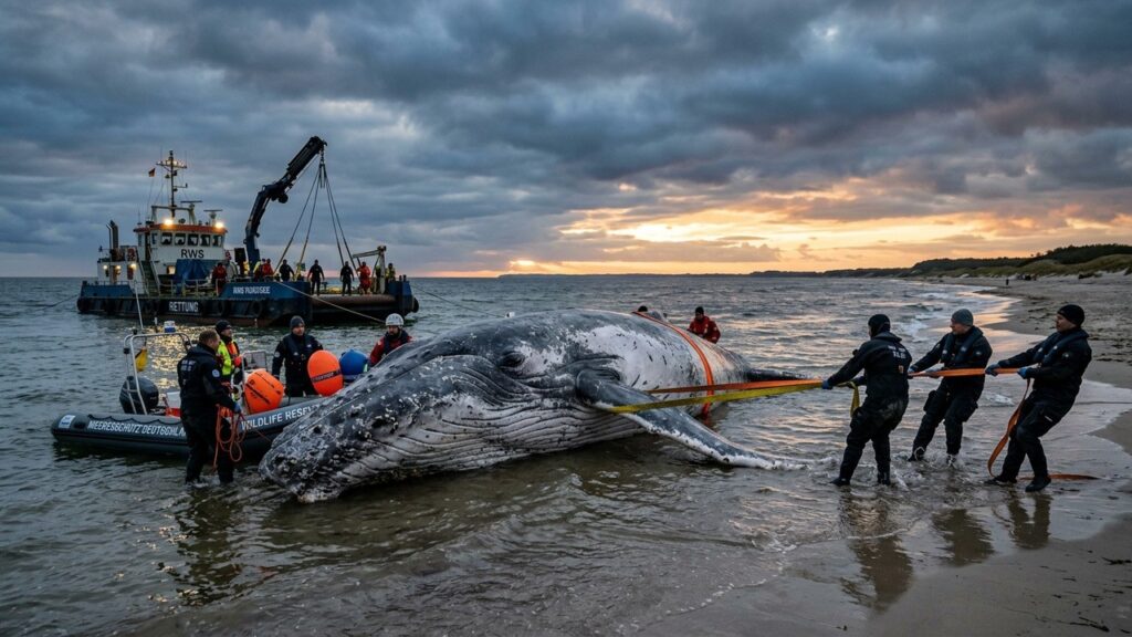 Baleine Échouée en Allemagne : Un Sauvetage Dramatique en Mer Baltique