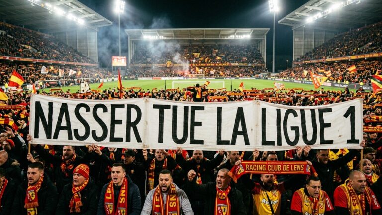 Banderole Virulente des Lensois Contre Nasser : Tension dans la Ligue 1