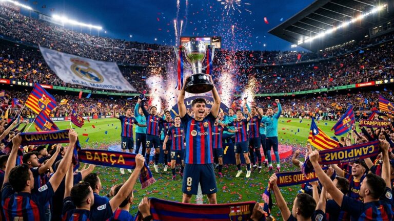 Barcelone Champion d’Espagne : Victoire Éclatante au Clasico