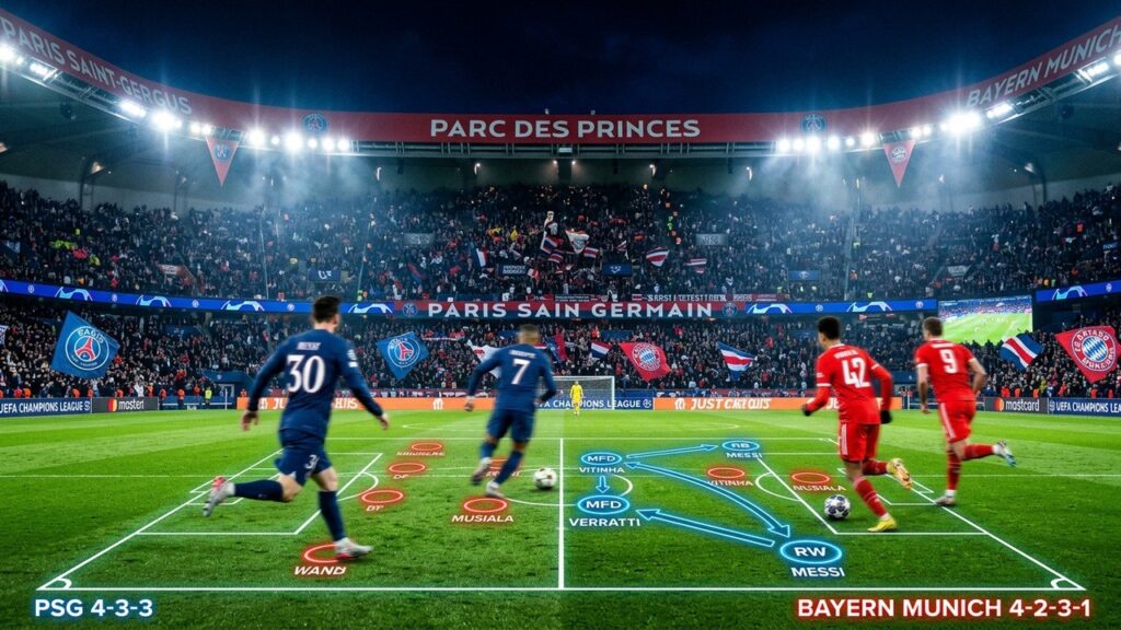 Bayern Munich PSG : Composition Officielle avec Ruiz et Zaïre-Emery