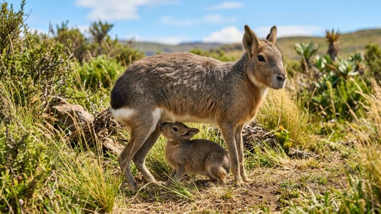Bébé Mara : Naissance Mignonne du Lièvre de Patagonie en France