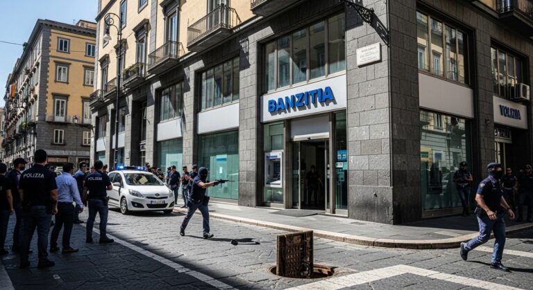 Braquage à Naples : 25 otages dans une banque, les malfaiteurs en fuite