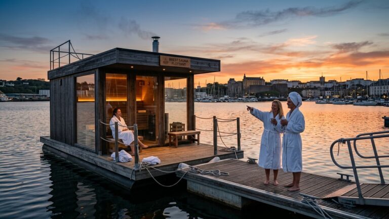 Brest : Le Premier Sauna Flottant Français Révolutionne la Détente