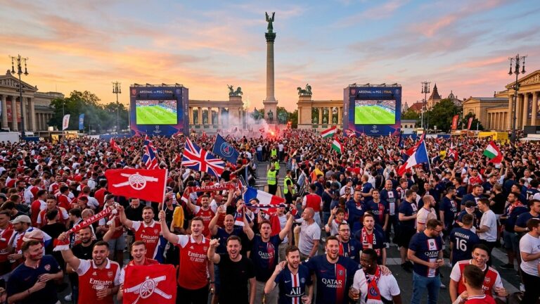 Budapest Prête pour la Finale PSG-Arsenal : Ambiance Explosive