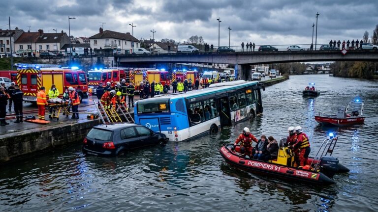 Bus Plonge dans la Seine en Essonne : Récit d’unGenerating blog article structure Sauvetage Spectaculaire