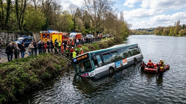 Bus Tombé Dans La Seine À Juvisy : Un Accident Presque Miraculeux