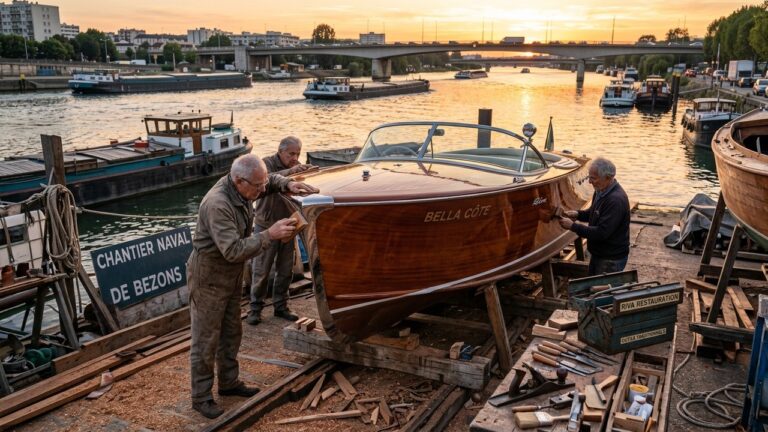Canot Classique à Bezons : Renaissance des Bateaux en Bois Anciens