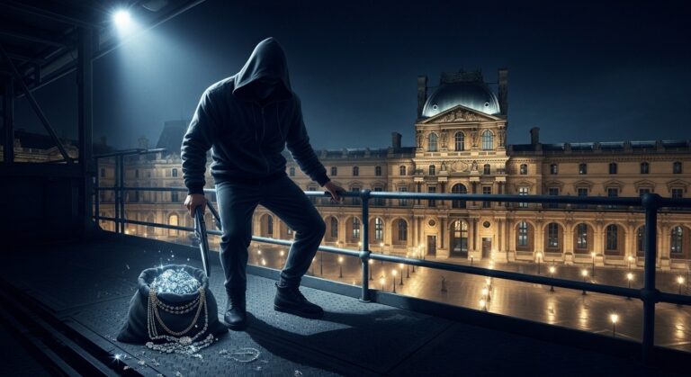 Casse Du Louvre : Doudou Cross Bitume Préfère Rester À L&rsquo;Ombre- Brainstorming title options under 70 chars like « Doudou Cross Bitume Évite Le Tribunal Après Le Casse Du Louvre »
