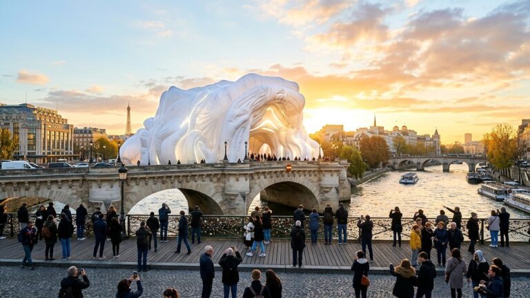 Caverne du Pont Neuf à Paris : l&rsquo;Installation de JR Qui Divise les Passants