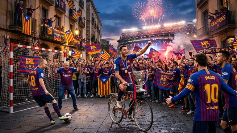 Célébrations Originales du FC Barcelone Champion d&rsquo;Espagne