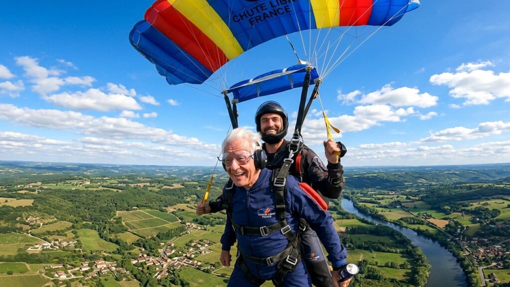 Centenaire de 100 Ans : Son Saut en Parachute Époustouflant
