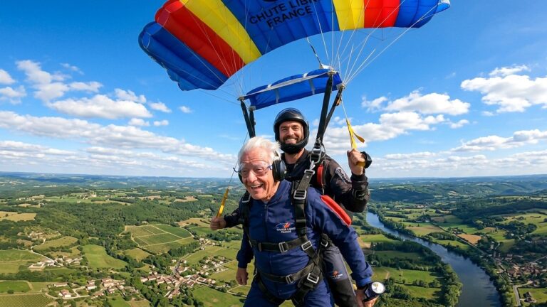 Centenaire de 100 Ans : Son Saut en Parachute Époustouflant