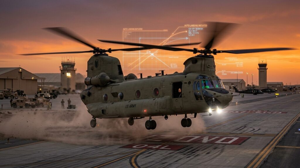 CH-47F Chinook : Premier Atterrissage Autonome Réussi par l&rsquo;Armée US