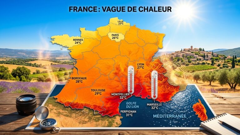 Chaleur en France : Jusqu&rsquo;à 28°C Dès Ce Mercredi, Où Fera-t-il le Plus Chaud ?