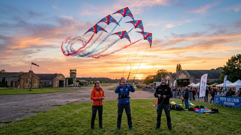 Champions du Monde de Cerf-Volant Éblouissent l&rsquo;Essonne