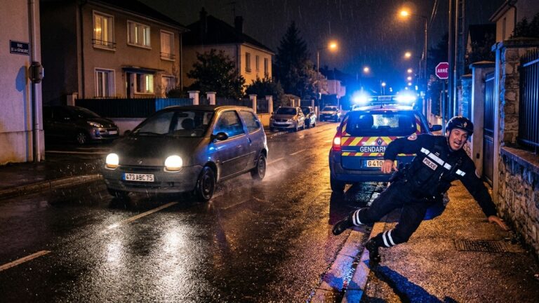 Chauffard en Twingo Percute Police : Course-Poursuite Dangereuse