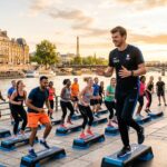 Christophe Lemaitre : Cours de Fitness Royal sur les Quais de Seine