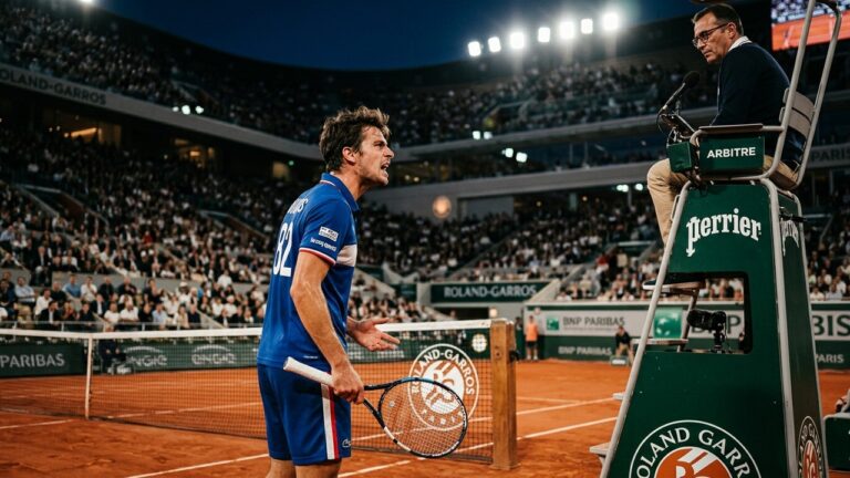 Colère Explosive de Pierre-Hugues Herbert Contre l&rsquo;Arbitre à Roland-Garros