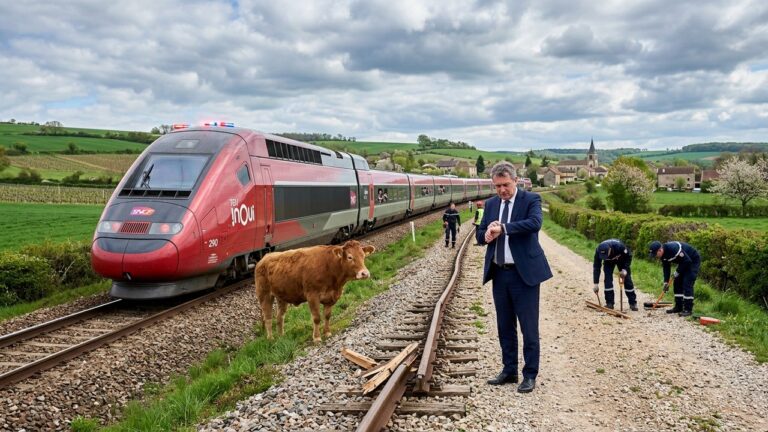 Collision TGV et Vache : Ministre Annule Visite en Bourgogne
