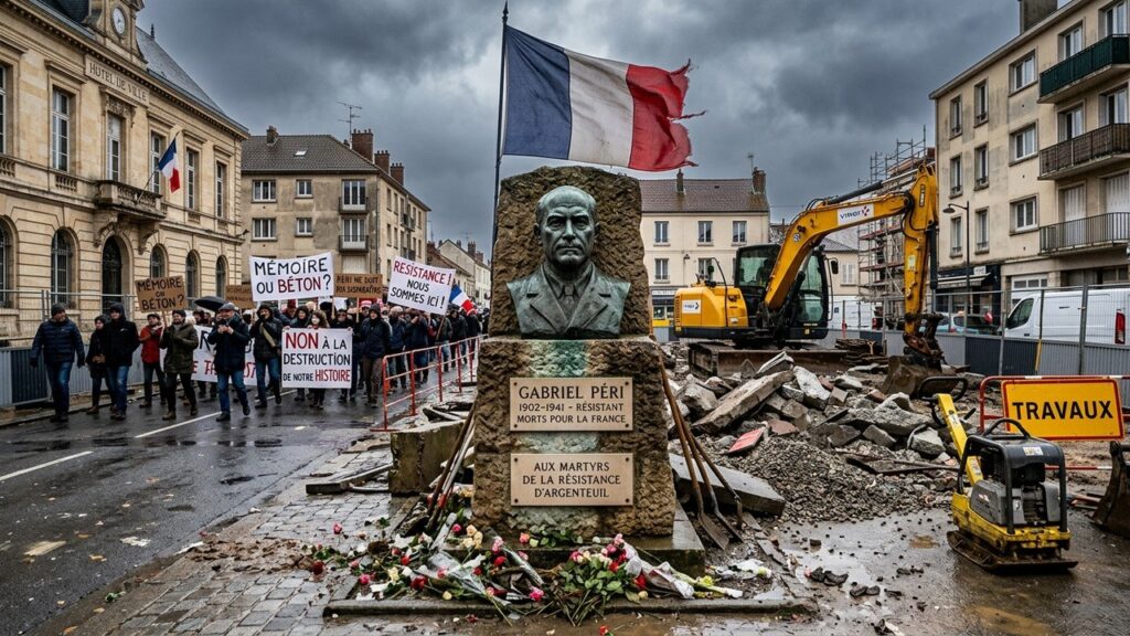 Controverse à Argenteuil : Destructions Autour du Monument Gabriel Péri