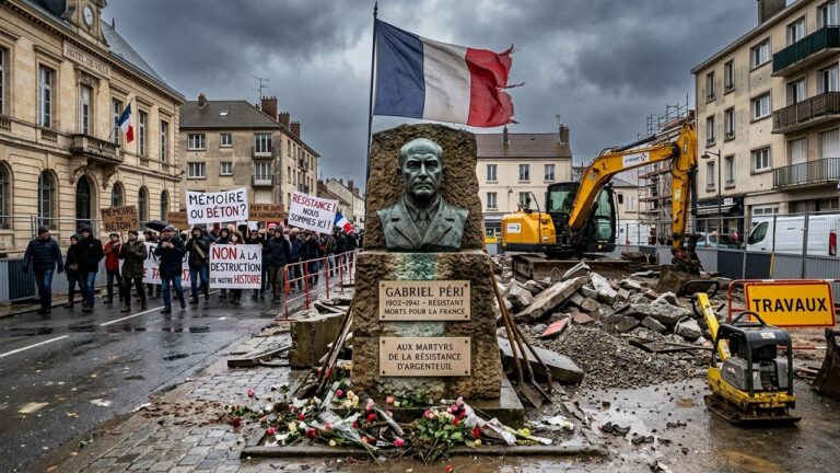 Controverse à Argenteuil : Destructions Autour du Monument Gabriel Péri