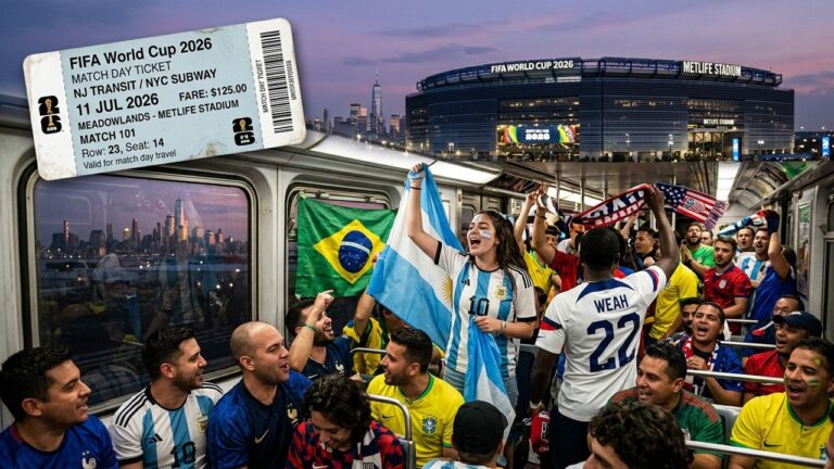 Coupe du Monde 2026 : 150 Dollars pour le Train vers le MetLife Stadium