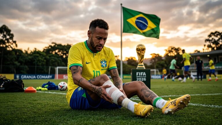Coupe du Monde 2026 : Neymar Blessé, le Brésil Retient Son Souffle