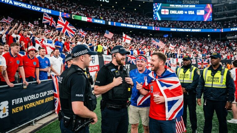 Coupe du Monde 2026 : Pourquoi le Royaume-Uni N’Envoie Que 3 Policiers aux États-Unis
